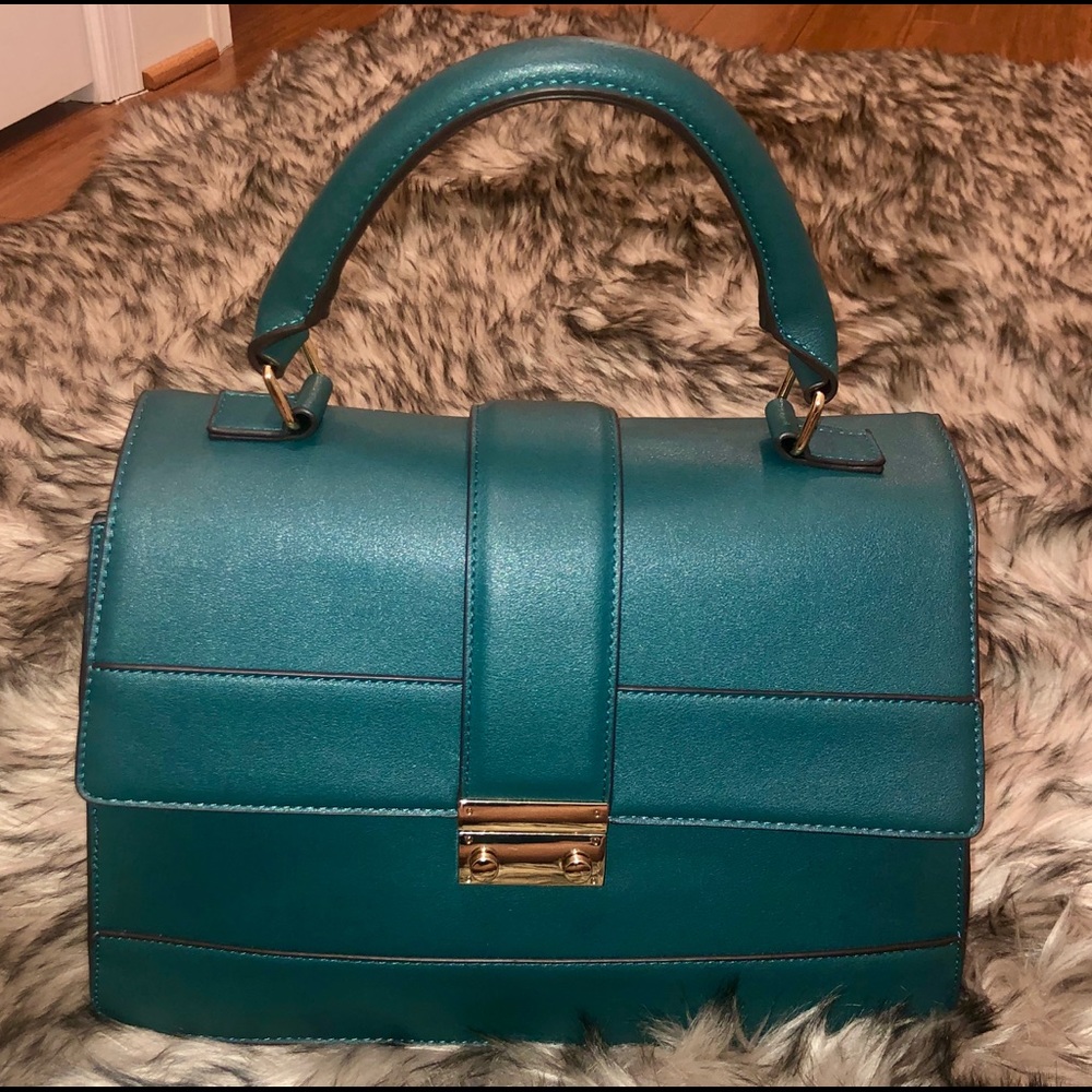 Green satchel